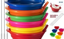 Cereal Bowls with Straws for Kids - Set of 6 - 20 6 Count - Cereal Bowls