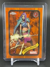 2025 Topps Chrome Marvel Hellrune #199 Orange Lava Refractor 1st Appearance /25