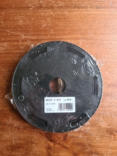 Stephanoise Mediac Baumwolle Fischgrät Köperband 25m lang 14mm breit schwarz/noir - Bild 2 von 3
