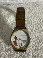 VINTAGE ‘70s Mens Manual Wind Up Movement Vintage Watch BASKETBALL AWESOME👍
