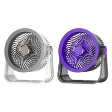 USB Rechargeable Home Desktop Fan Portable Desk Fan With Night Light Enduring