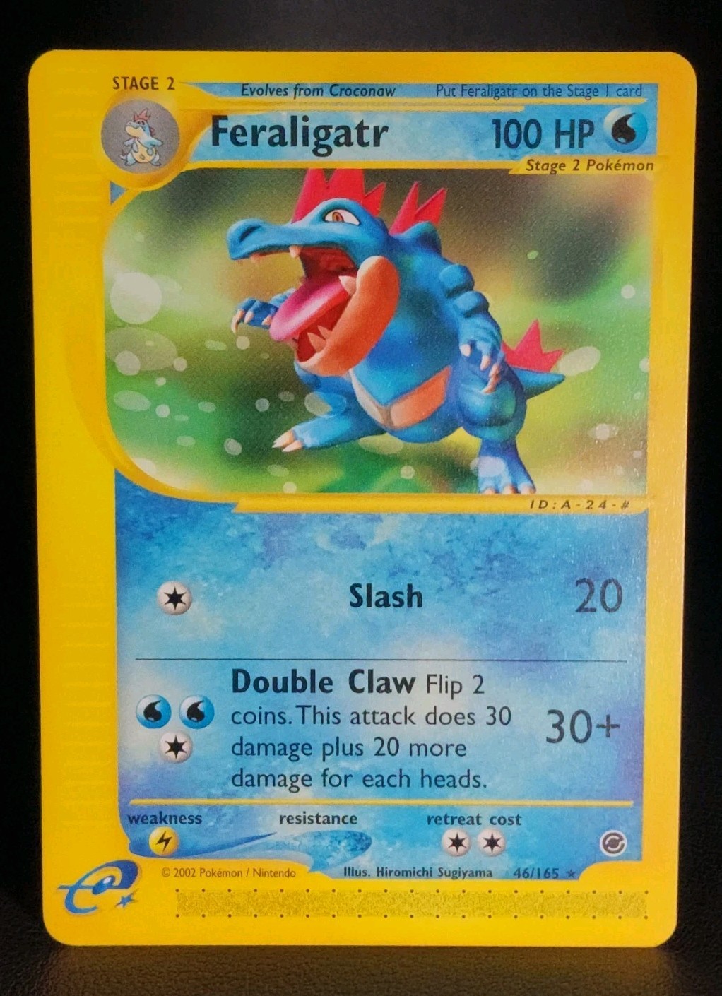 Feraligatr Non Holo Rare 46/165 Pokemon Expedition NM