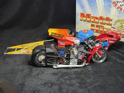 NHRA Matt Hines Vance & Hines Superman 1999 Suzuki Pro Stock Bike 1:9 Scale