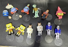 Lot of 8 Sponge Bob Square Pants Minimates-Squidward-Mr. Krabs-Sandy-Patrick