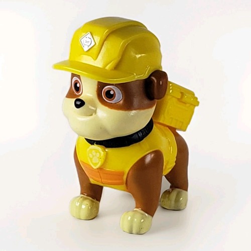 Paw Patrol Construction Rubble Pup Toy Truck Yellow Action Figure 2”