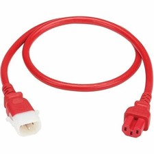 Eaton P018-E06-ARD-6 PDU POWER CORD C15 P-LOCK C14 HEAVY-DUTY 15A 250V 6FT RED 6