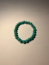 Luxury Style Green Chalcedony Beaded Bracelet, Elegant Commute All-match Bangle