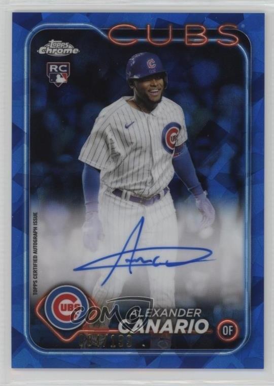 2024 Topps Chrome Sapphire Edition 84/199 Alexander Canario Rookie Auto RC 1g5d