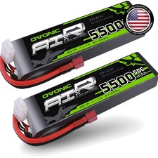 High-Performance 5500mAh 3S Lipo Battery 11.1V - Ideal for RC Airplanes & Drones