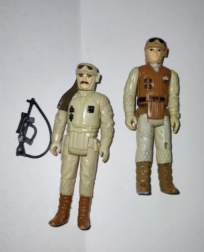 Star Wars Vintage 1980 Hoth Rebel Commander Complete & Soldier  Original Kenner