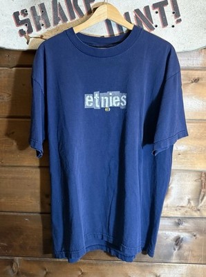 90s/Y2K navy blue Etnies skateboarding t shirt Size L Streetwear