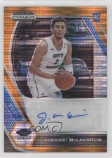 2021 Panini Prizm Draft Picks Orange Pulsar 22/49 JaQuori McLaughlin Auto 02v3