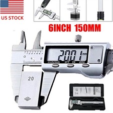 6" 150mm Digital Caliper Micrometer LCD Gauge Vernier Electronic Measuring Tool