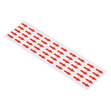 0.8x0.4" Small Arrow Sticker Label Adhesive Color Coding Sign Decal, Red 400pcs