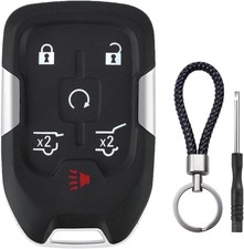 6 Button Key Fob Shell Replacement Fits for Chevy Suburban Tahoe GMC Yukon XL De