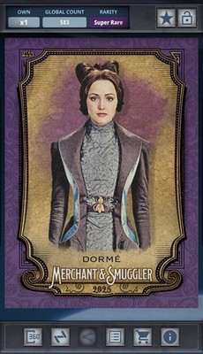Star Wars Card Trader Merchant & Smuggler 25 - Purple 750cc - Dorme