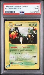Beedrill 5/144 Skyridge Reverse Holo Rare Pokemon Card
