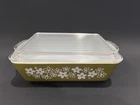Vintage PYREX Spring Blossom Crazy Daisy Refrigerator Dish 0503 With Lid