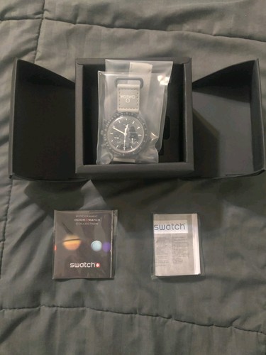 OMEGA x Swatch Speedmaster Men's Gray Watch - Mission To Mercury - Picture 4 of 6