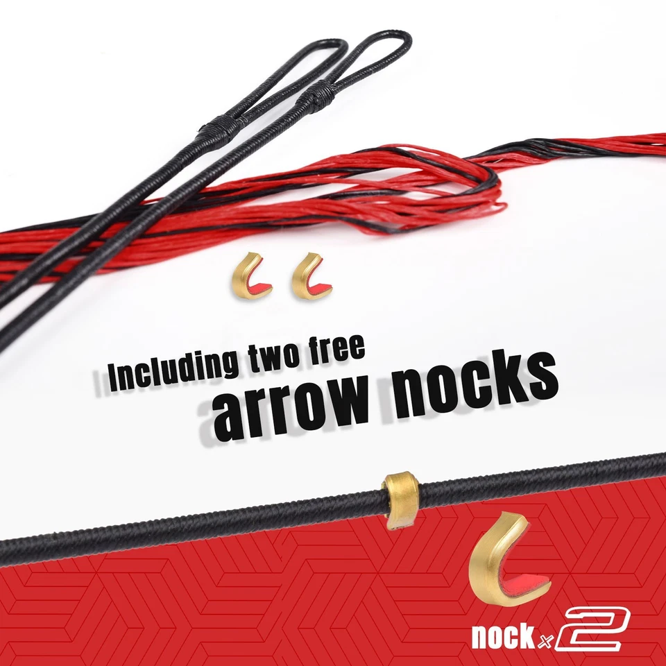 Archery Flemish Twist Bow String 14 16 Strand AMO 59-62'' Recurve Bow Shoot - Image 4 of 4