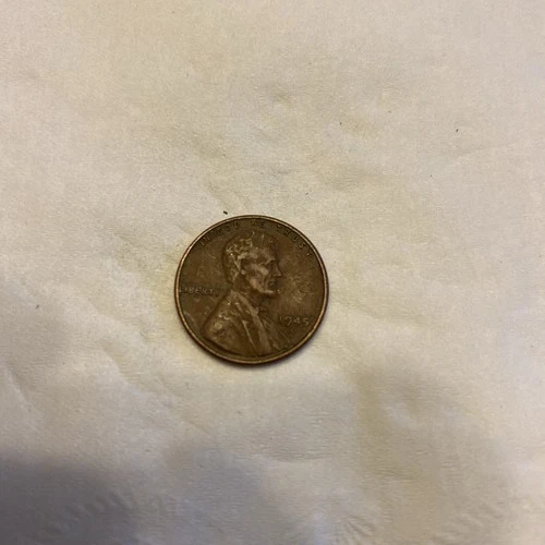 1945 D, Wheat Penny One Cent, Copper, Lincoln Head - US Coins
