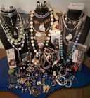 86 Pc Vtg-Now Summer Estate Costume Jewelry Junk Dwr Wear/Resell/Craft 4.5# LT54