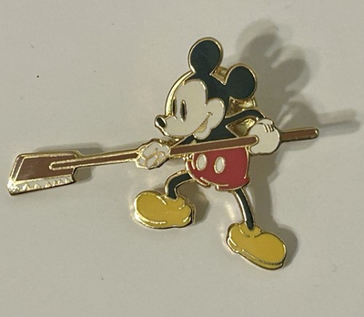 #ad Disney Disneyland Cast Custodial Award Classic Mickey Mouse Sweeping LE Pin $35.00