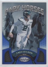 2022 Certified Dark Horses Mirror Blue 46/75 Zach Wilson #DH-2 sc2