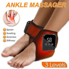 A Pair Electric Foot Ankle Heating Massager Vibration Hot Compress Pain Relief