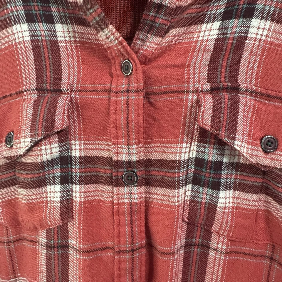 Camisa grande térmica de franela Marmot para mujer sudadera con capucha chamarra senderismo camping al aire libre Foto 4 de 4