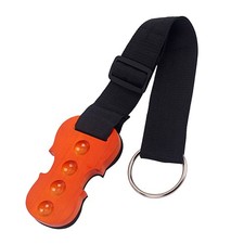 Cello Shape Anti-skid Cello End Pin Holder 4 Holes Wooden Orange Black 