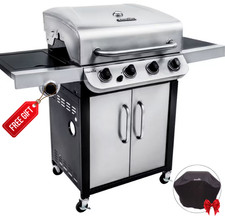 Char-Broil Convective 440 Steel Gas BBQ Grill + FREE Char-Broil Grill Cover