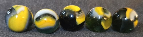 5 Chaqueta Peltier Amarilla Transparente Vintage Canicas Abeja .58-.62 - Imagen 5 de 6