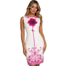 Versace Collection Designer Dress IT 42 Uk 10 Sleeveless Baroque Print