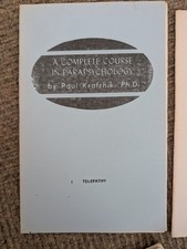 A Complete Course in Parapsychology by Paul Krafchik Booklet 1 - Telepathy