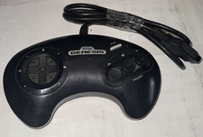 Sega Genesis Official OEM Controller 3 Button Black Button Model 1650
