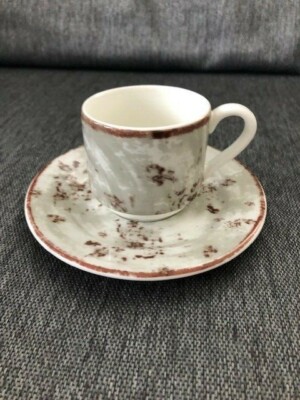 12 von 72 Stk. Kaffee Tasse, RAK Porzellan Banquet Collection Peppery Grey, 23cl
