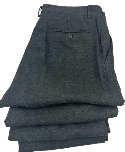Men’s Italian Dress Pants herringbone Slacks Sz 36X30 Linea Naturale Dark Brown - Picture 2 of 24