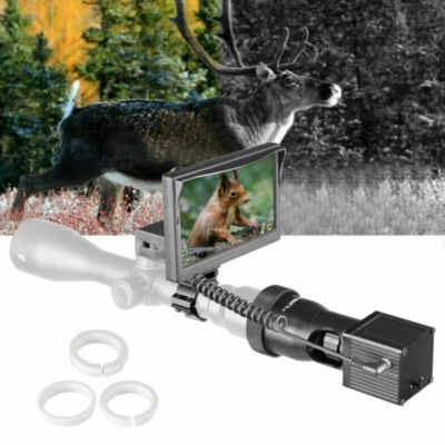 MARKENLOS 4.3" 5" LCD Nachtsichtgerät Digital 850nm IR Kamera Monitor für Zielfernrohr DE