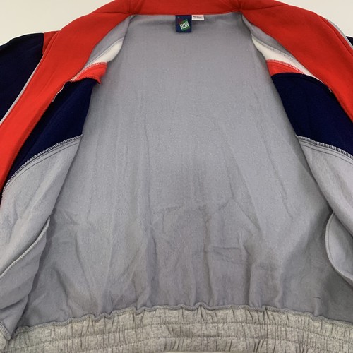 Vintage 80’s Men’s Full Zip Tracksuit Sweat Jacket Color Block Large New #7644 - Picture 3 of 7