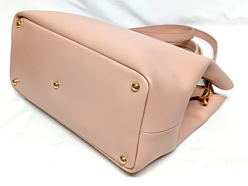 LONGCHAMP HONORE 404 LARGE POWDER PINK LEATHER TOTE SHOULDER HANDBAG - Picture 13 of 19