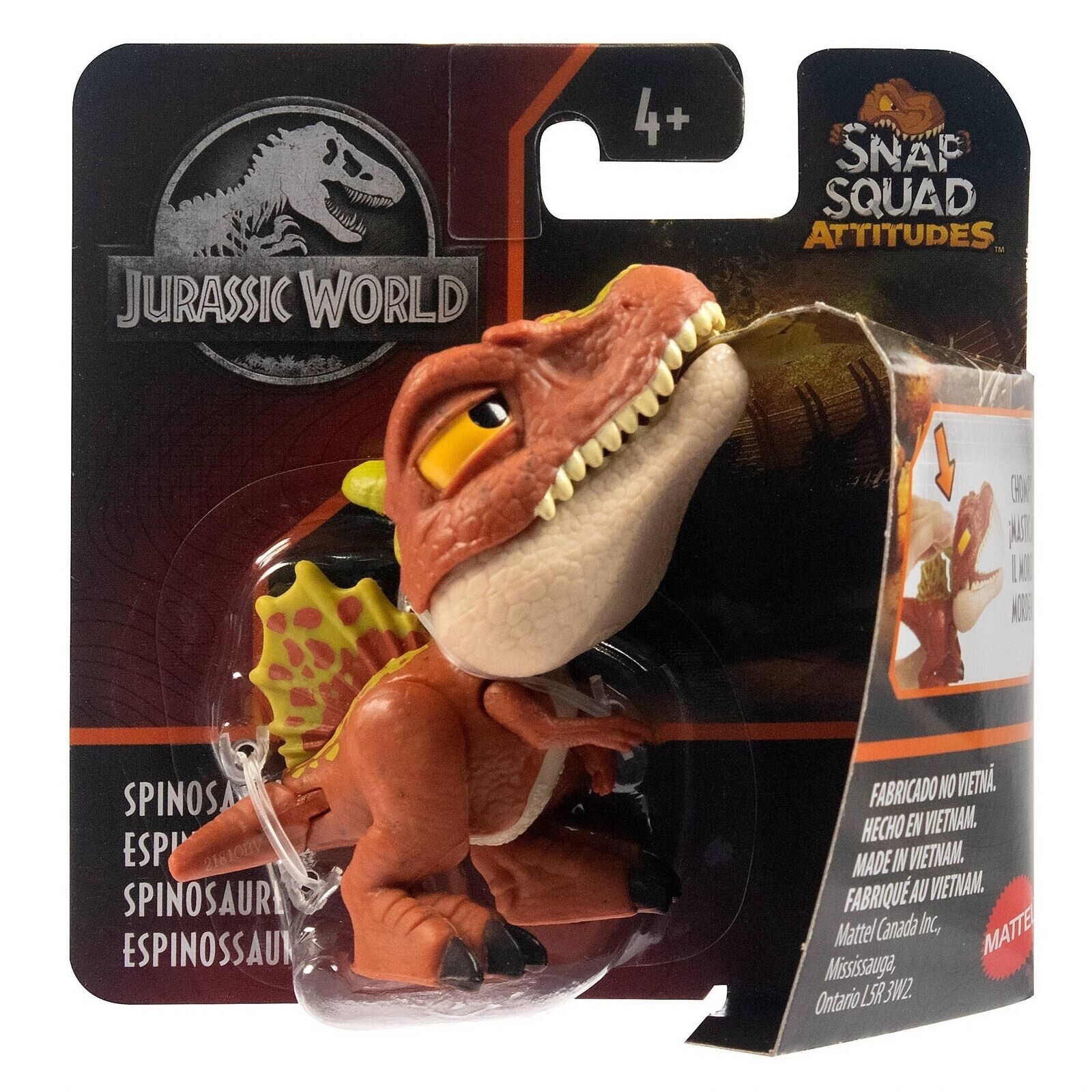 Jurassic World Snap Squad Attitudes Spinosaurus Figure