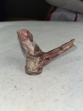 VINTAGE BURGANDY MARBLED CELLULOID  Singing canary WATER BIRD WHISTLE/ IRWIN 