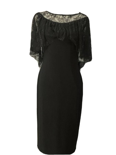Lauren Ralph Lauren para Mujer Vestido Negro Talla 8 $155 Nuevo Con  Etiqueta | eBay