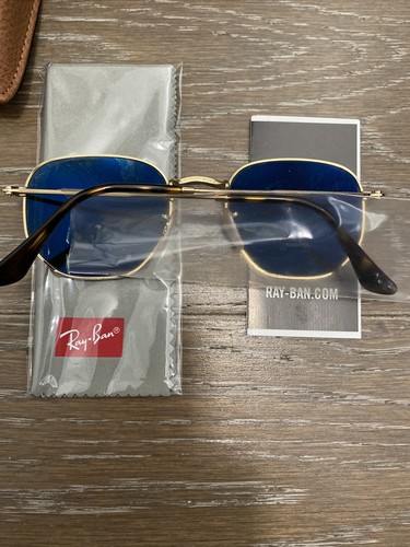 Ray-Ban Polarized Hexagonal RB3548N-001-5851-21 Geometric Sunglasses 