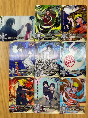Lot of 9 Naruto Ultra Rare 3D HR Trading Cards Kayou Official Authorised NM - Picture 5 of 10