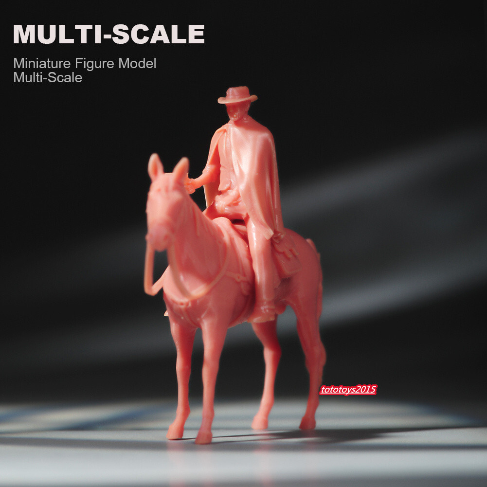 Figurina Cowgirl In Scala 1/87 Per Diorami E Scene - Miniatura In Plastica - ANT