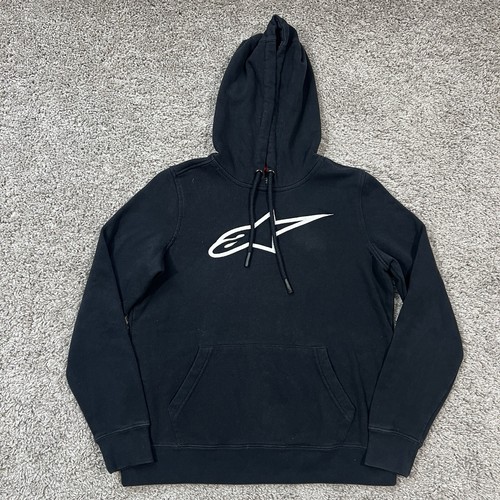 Alpinestars Hoodie Mens Small Vintage 90s Y2K Motocross MX Racing Grunge Cyber