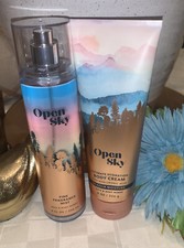 BATH  BODY WORKS OPEN SKY - SET OF BODY MIST  BODY CREAM - NEW