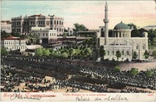 PC CONSTANTINOPLE, ISTAMBUL YILDIZ-KIOSQUE REVUE MILITAIRE TURKEY a20269 